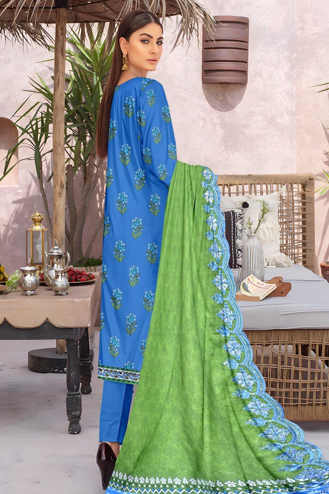 Seraphic Neno Kari Lawn with Katwork Dupatta – Design 1