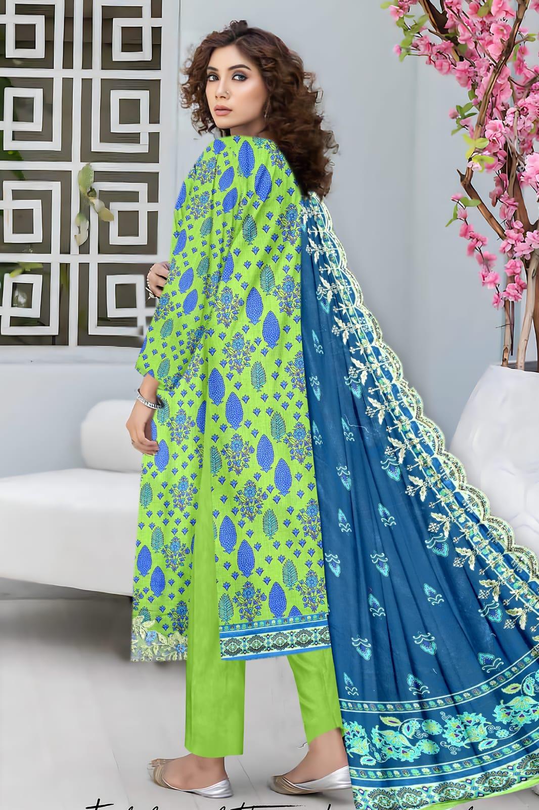 Seraphic Neno Kari Lawn with Katwork Dupatta – Design 3