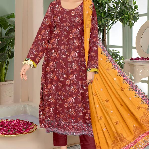 Seraphic Neno Kari Lawn with Katwork Dupatta – Design 4