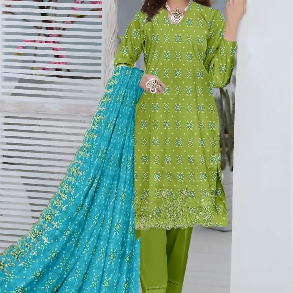 Seraphic Neno Kari Lawn with Katwork Dupatta – Design 5