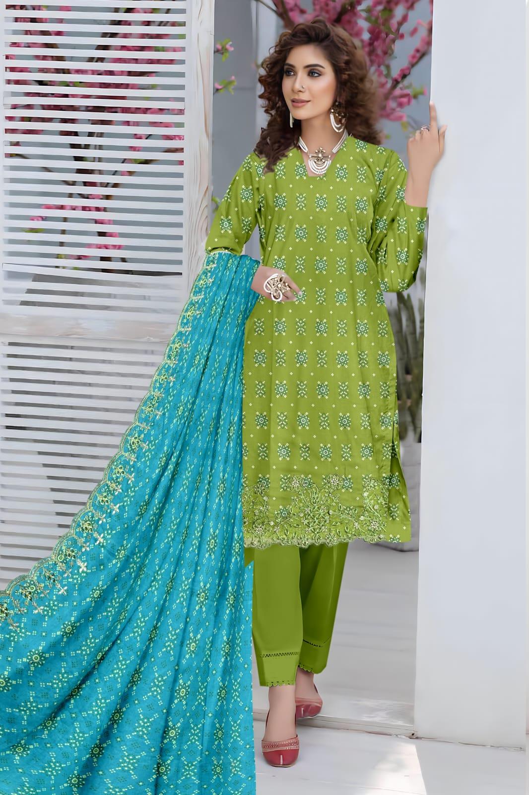 Seraphic Neno Kari Lawn with Katwork Dupatta – Design 5