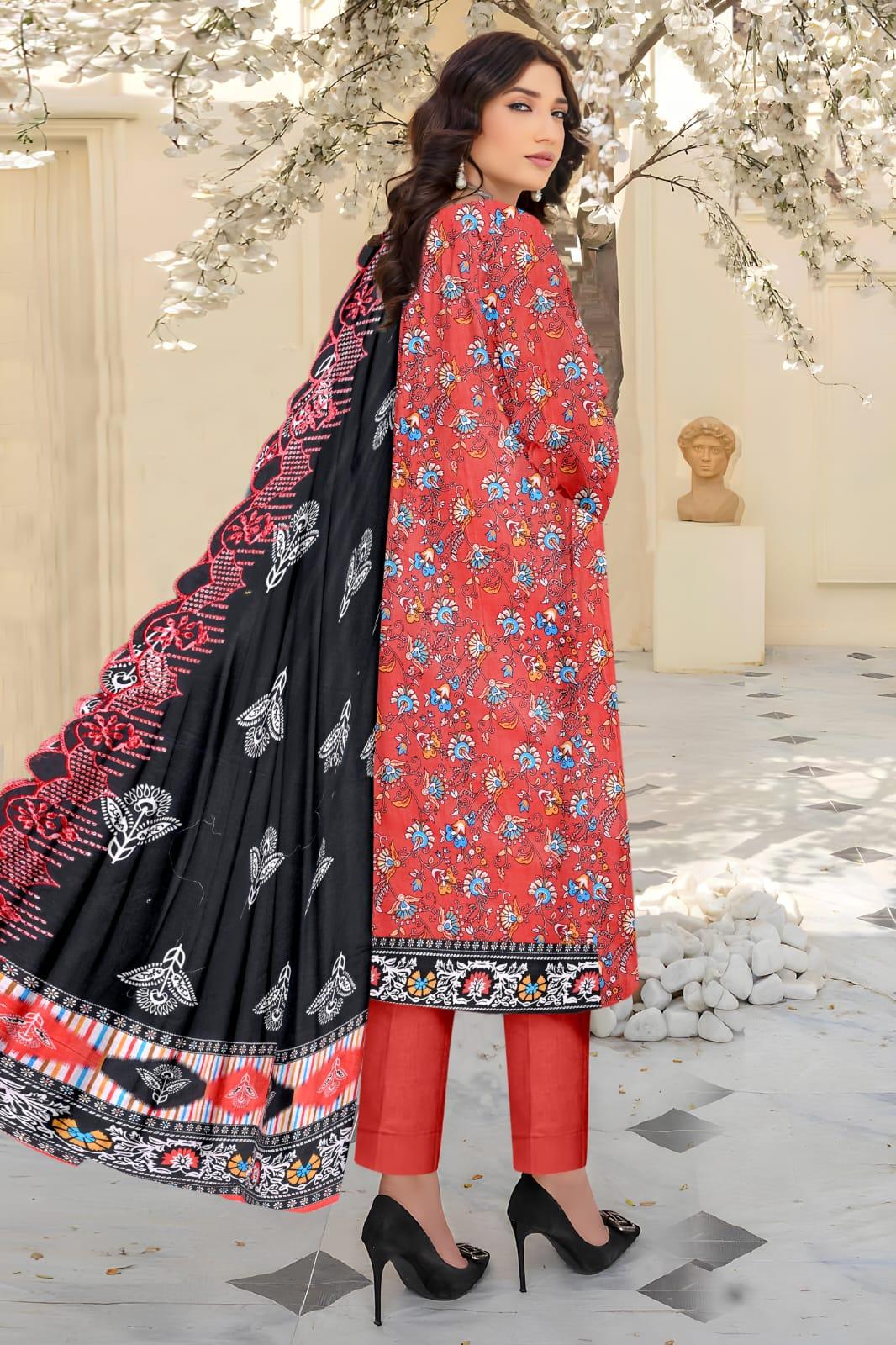 Seraphic Neno Kari Lawn with Katwork Dupatta – Design 6