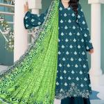 Seraphic Neno Kari Lawn with Katwork Dupatta – Design 7