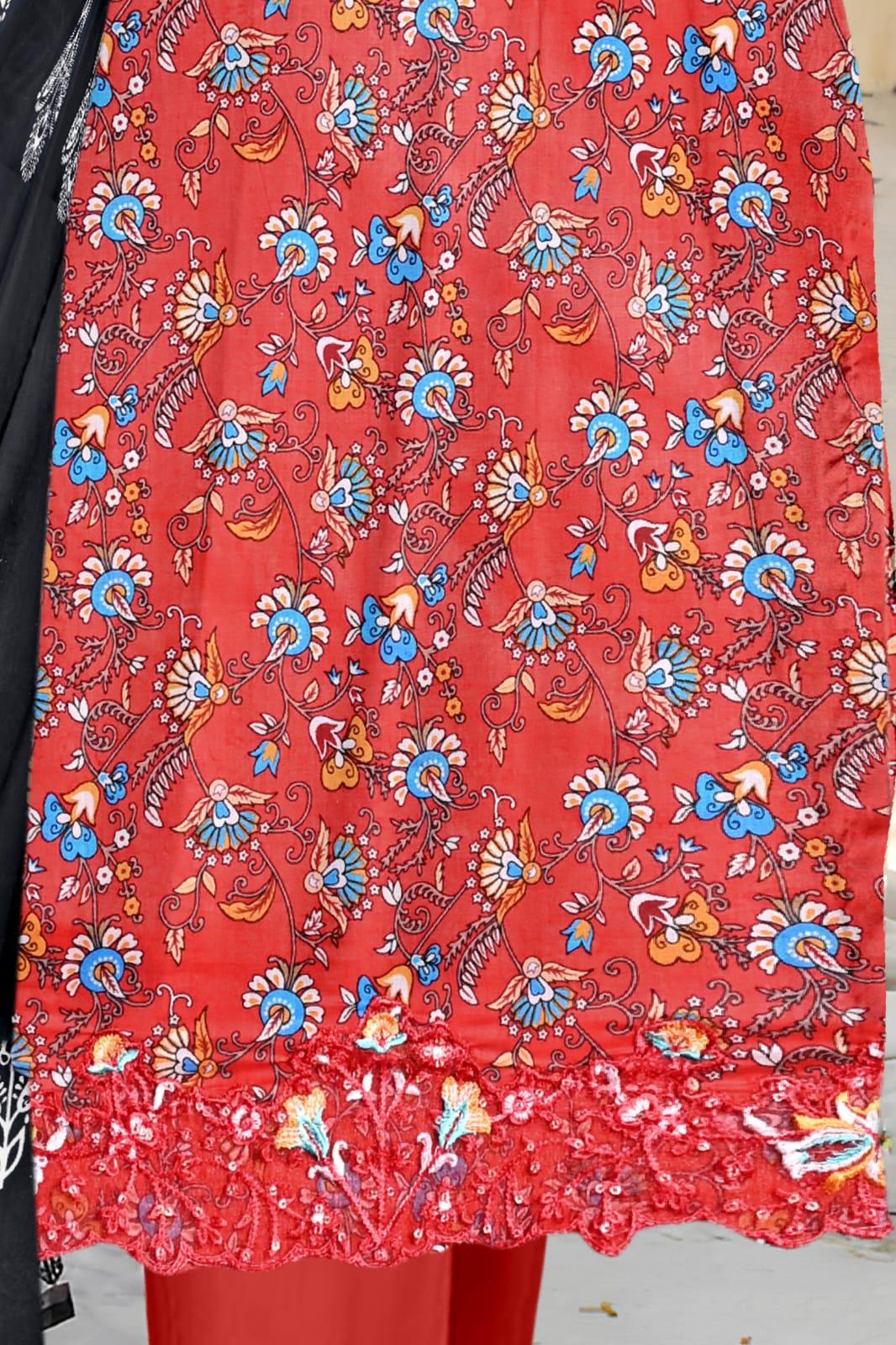 Seraphic Neno Kari Lawn with Katwork Dupatta – Design 6