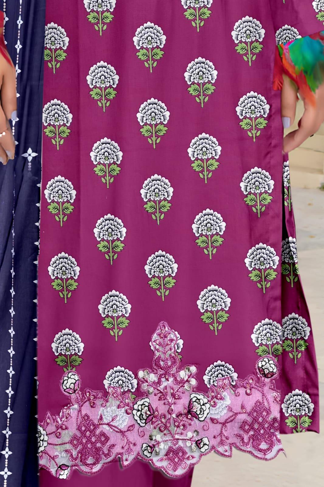 Seraphic Neno Kari Lawn with Katwork Dupatta – Design 8