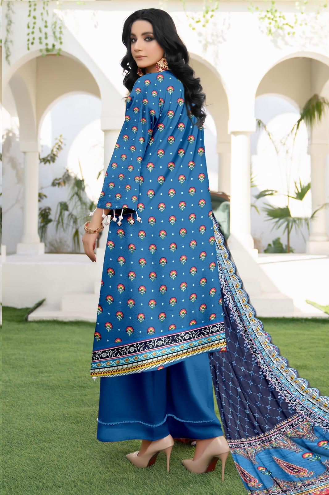 Seraphic Neno Kari Lawn with Katwork Dupatta – Design 9