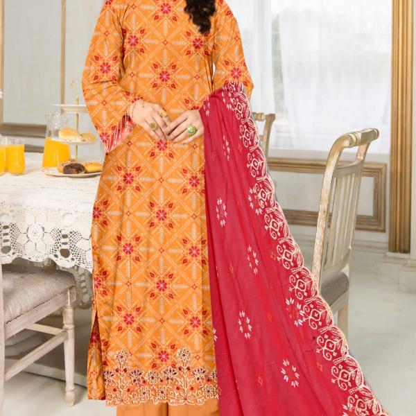 Seraphic Neno Kari Lawn with Katwork Dupatta – Design 10