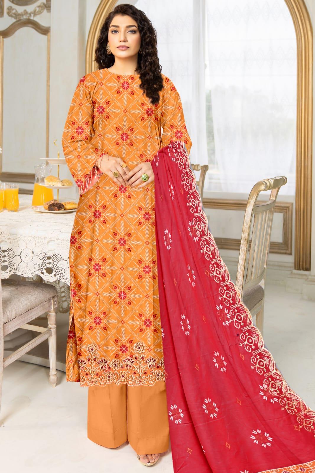 Seraphic Neno Kari Lawn with Katwork Dupatta – Design 10