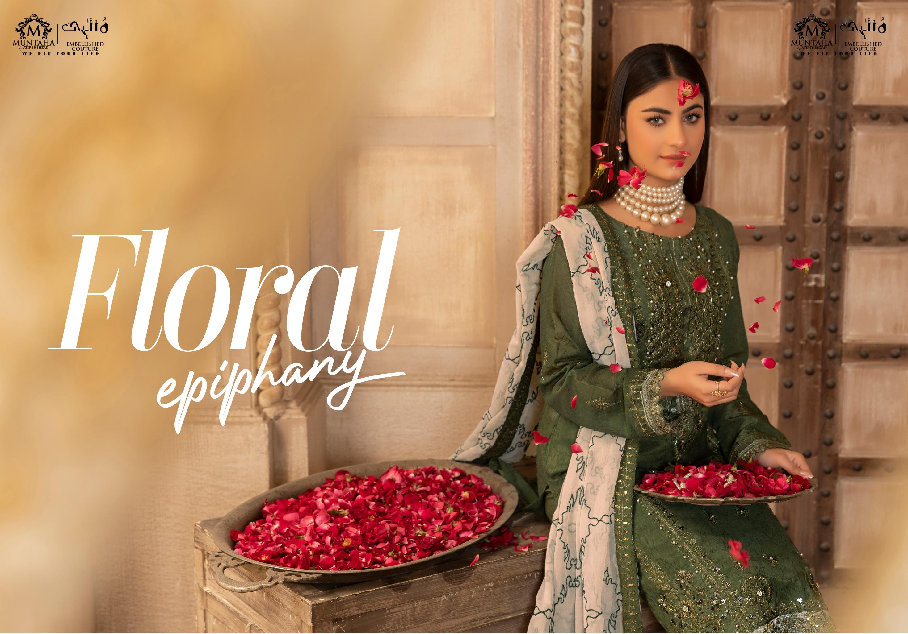 Momina's Olive Green DESIGN-04 Vol-03