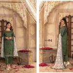Momina's Olive Green DESIGN-04 Vol-03