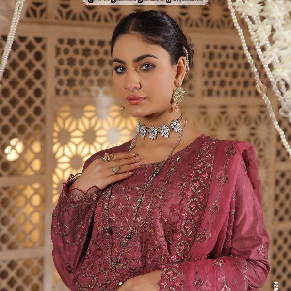 Momina's Mehroon DESIGN-01 Vol-03