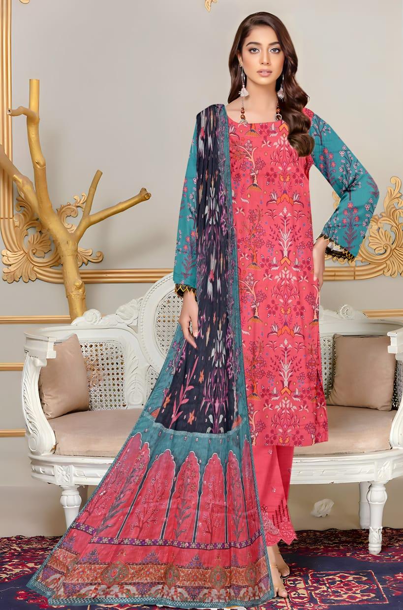 Zoella lawn D.pink Stunnung - 06