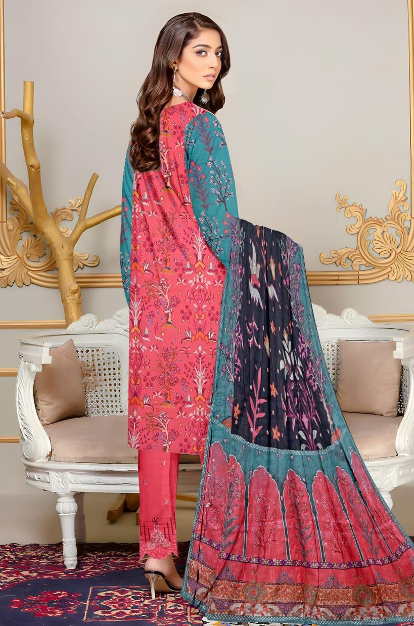 Zoella lawn D.pink Stunnung - 06