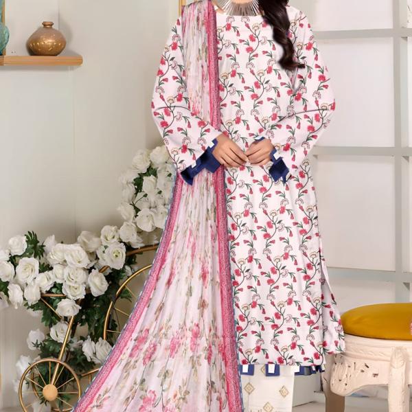 Zoella lawn White Pretty - 03