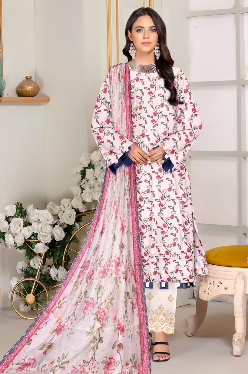 Zoella lawn White Pretty - 03