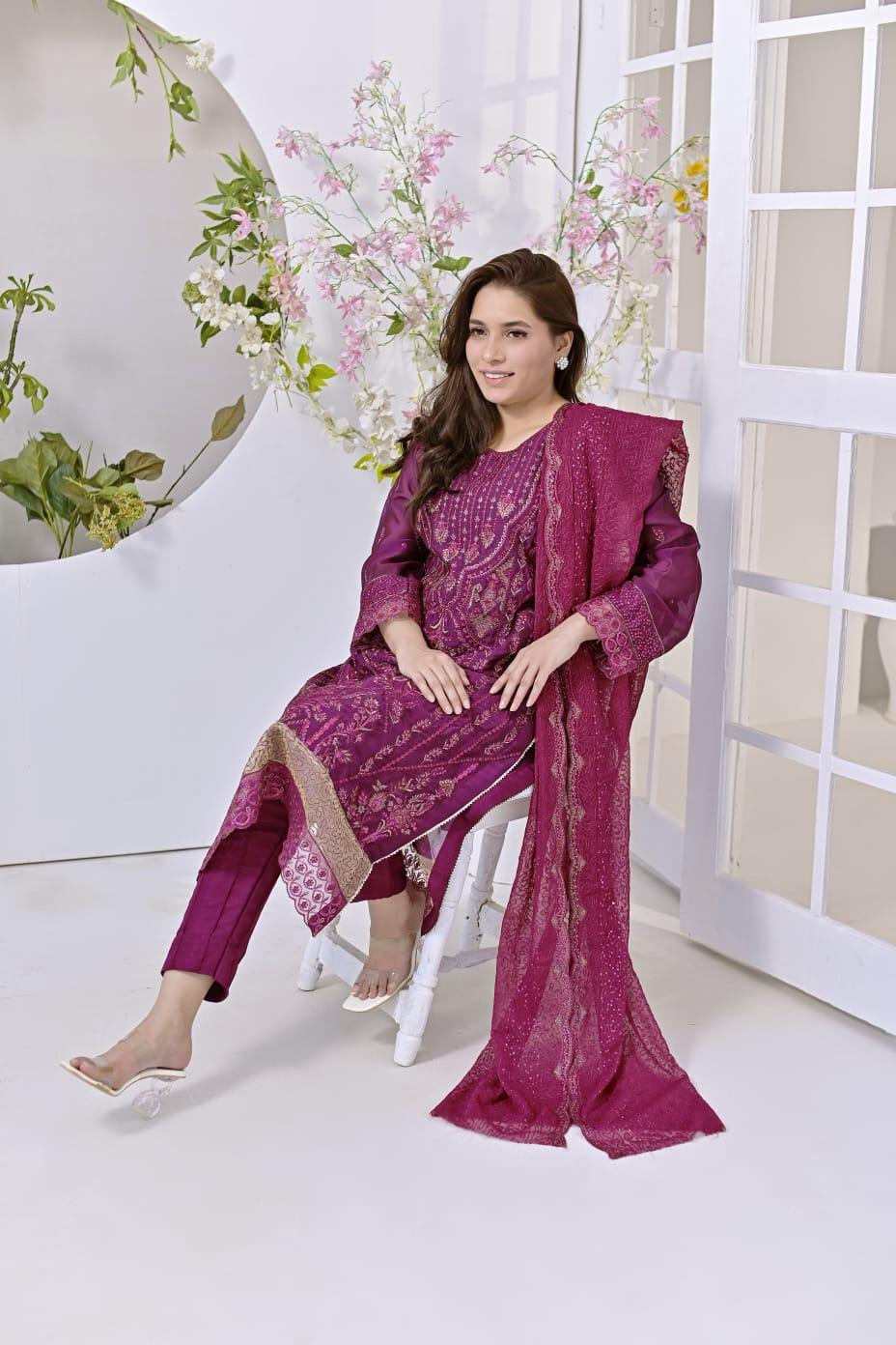 Jag Mag Chiffon Purple