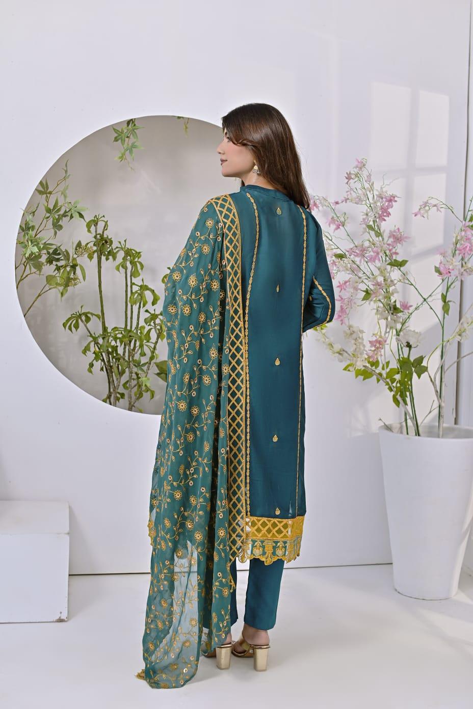 Jag Mag Chiffon Green