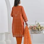 Rust Cotton Suit Haseen Ehsas