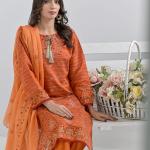 Rust Cotton Suit Haseen Ehsas