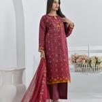 Red Cotton Suit Haseen Ehsas